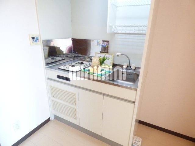 キッチン　２口コンロのキッチンです