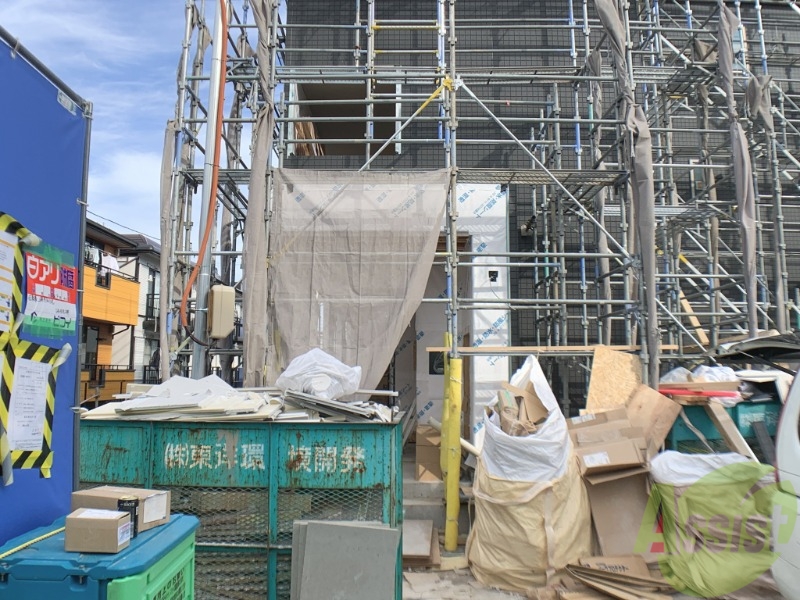 居室・リビング　現在建築中の為、外観写真のみになります。