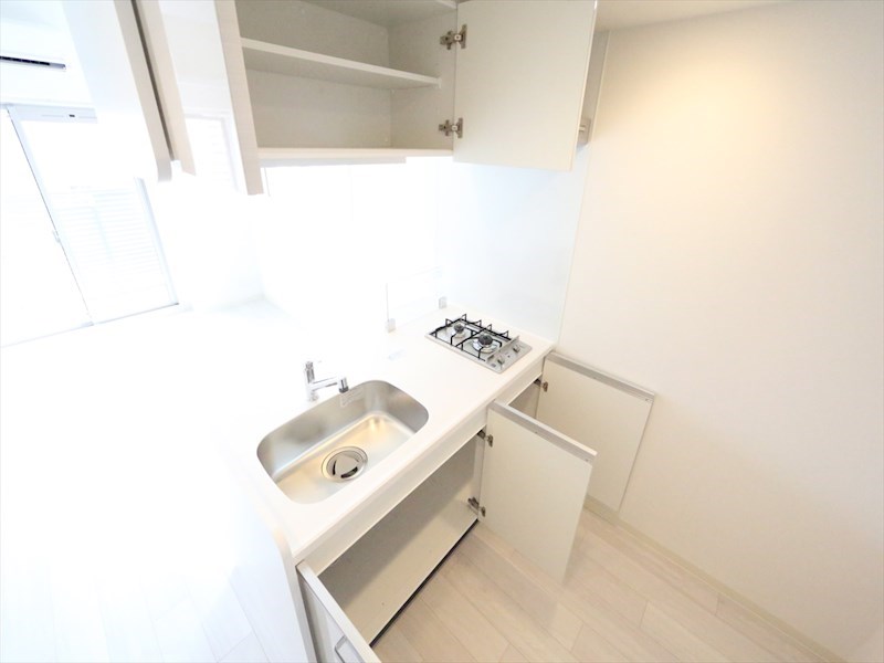 キッチン　システムキッチン（ガス2口コンロ付）カウンターキッチン