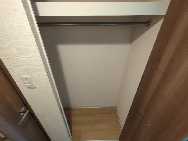 収納　使いやすいクローゼットタイプです。