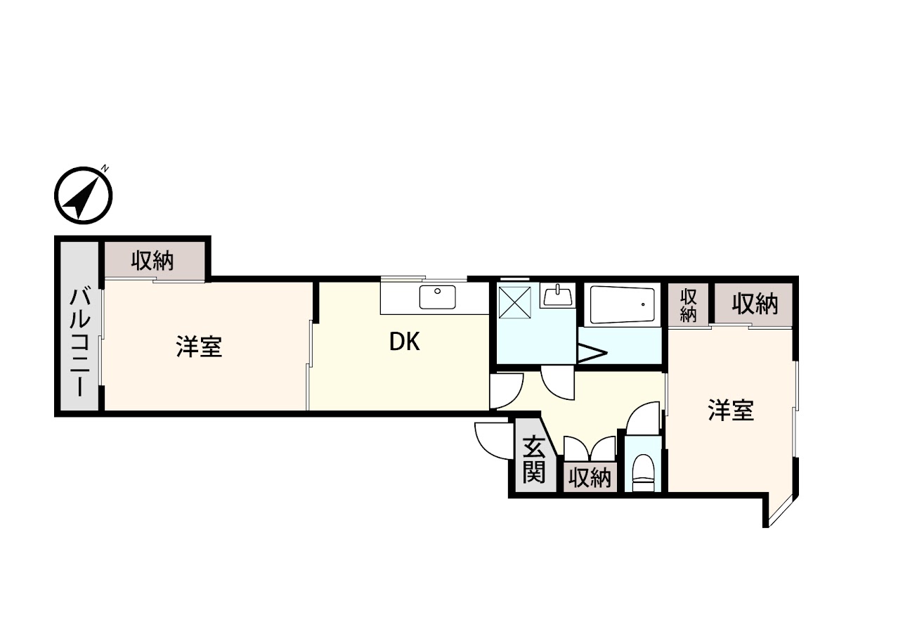 アシスト第8秋田マンションの間取り写真
