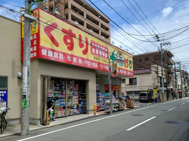 ドラックストア　どらっぐぱぱす世田谷1丁目店（ドラッグストア）まで608m