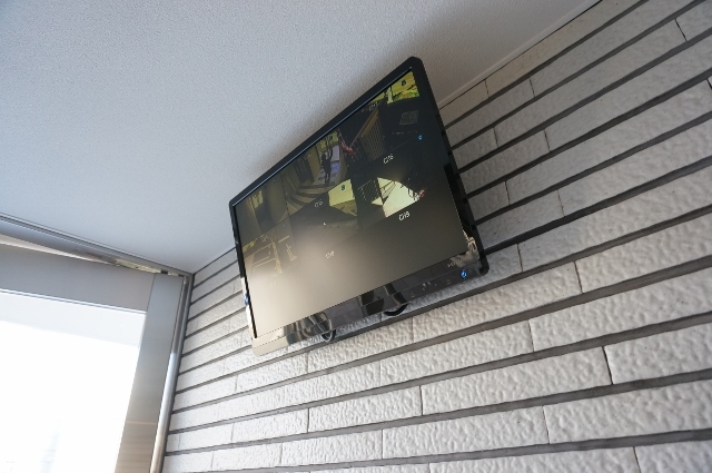 エントランス　防犯カメラも付いています