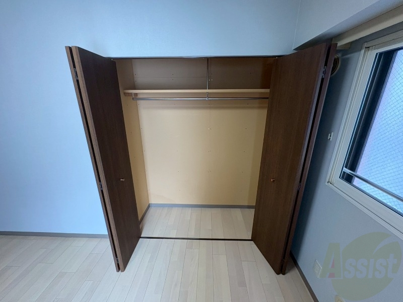 収納　洋室にはクローゼットがあるのですっきり片付きそうです。