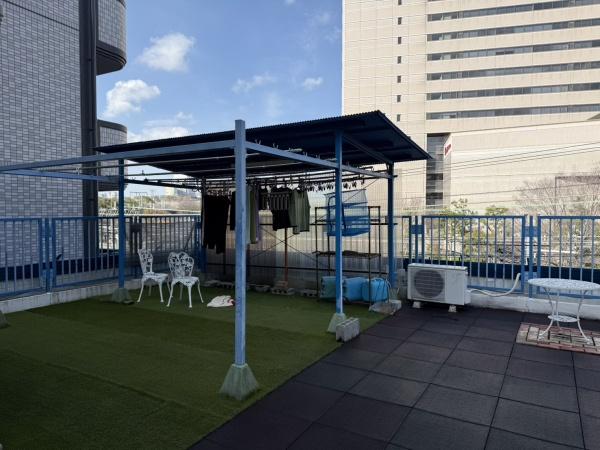 バルコニー　屋上物干し場