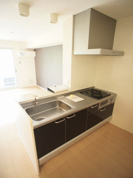 キッチン　システムキッチン2口コンロ付きです♪