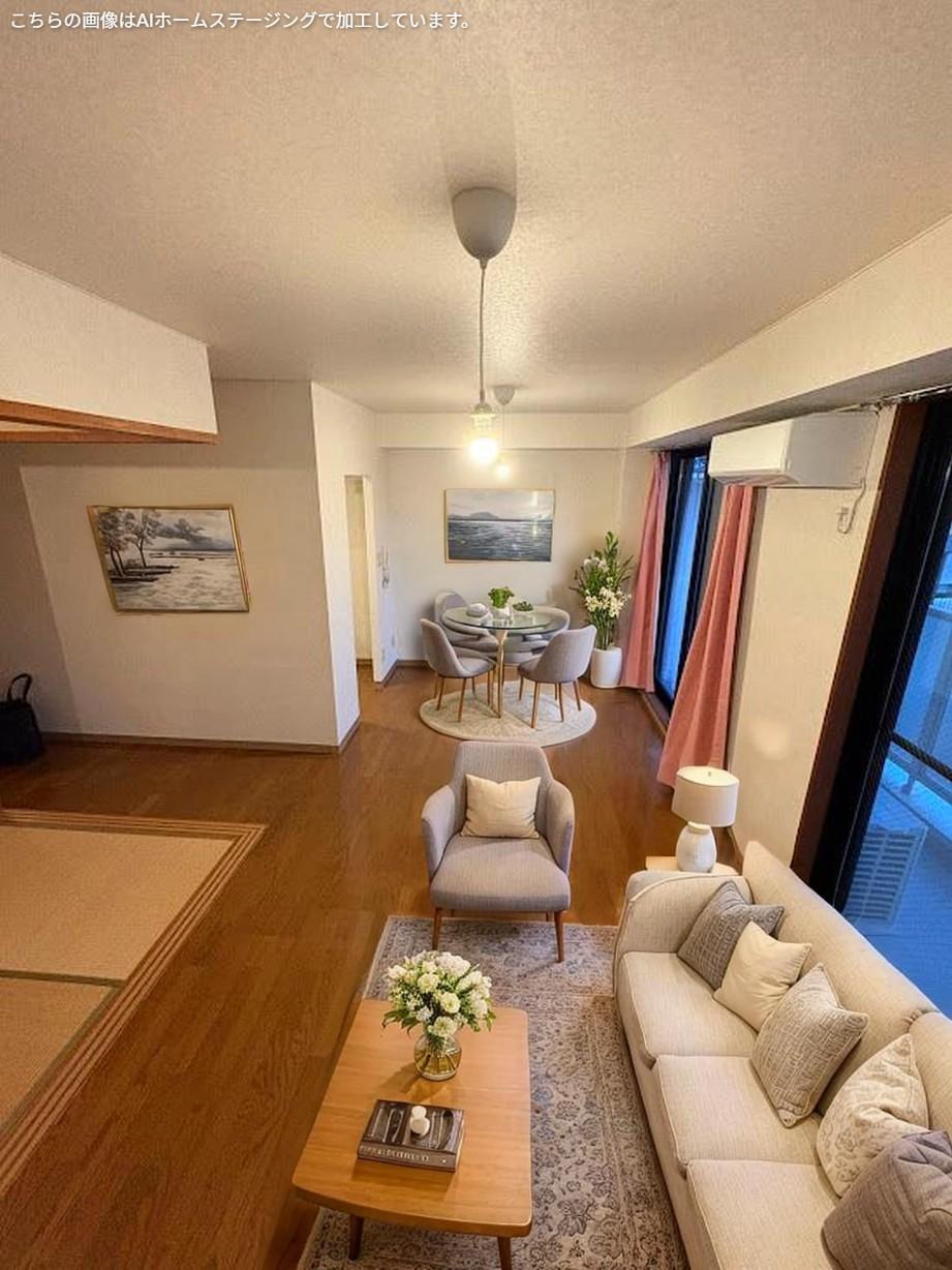 居室・リビング　ホームステージングで加工しています