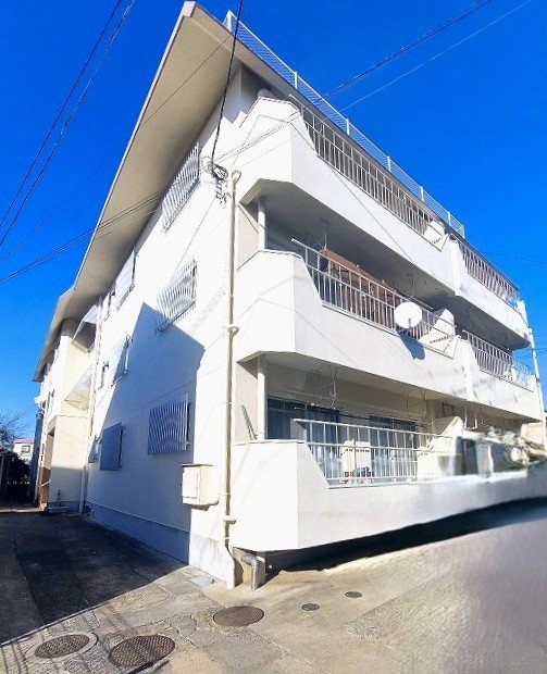 建物外観　分譲賃貸　コーポ皇山　３階最上階南西角部屋