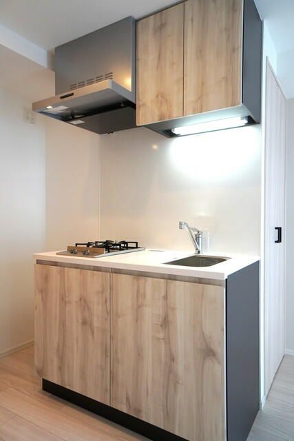 キッチン　コンパクトなキッチンで掃除もラクラク