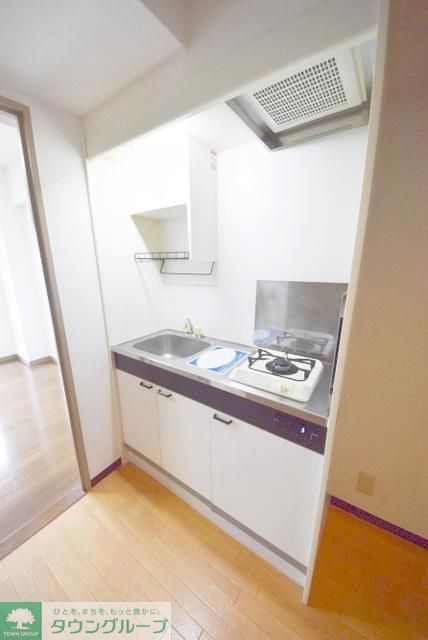 キッチン　都市ガス1口システムキッチン