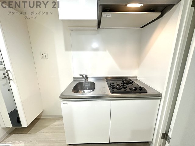 キッチン　２口ガスコンロ付きで便利です♪