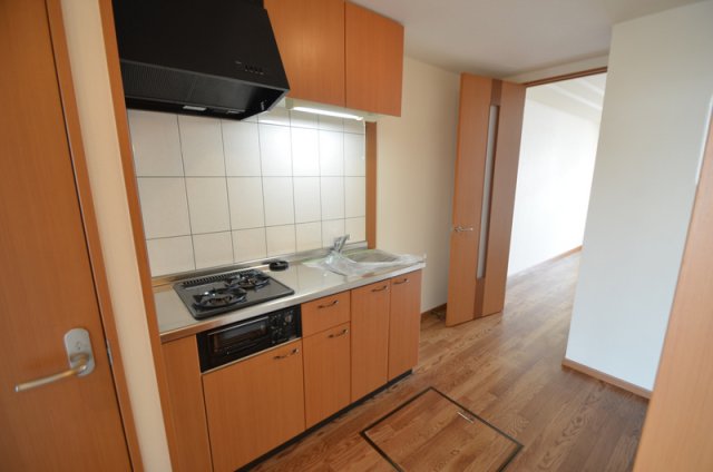 キッチン　ビルトイン２口ガスコンロ☆