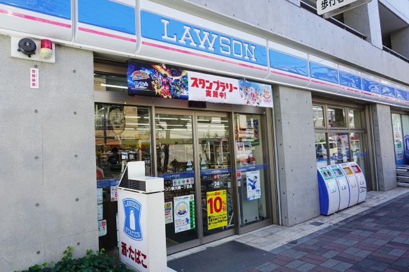 コンビニ　ローソン新大橋1丁目店（コンビニ）まで107m