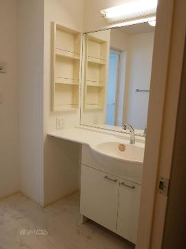 洗面設備　カウンター洗髪洗面化粧台