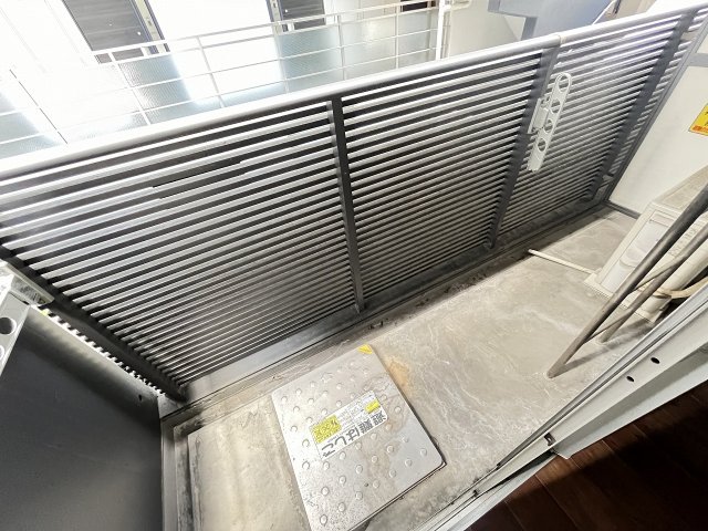 バルコニー　外からの目が気にならないバルコニーで洗濯物が干せます