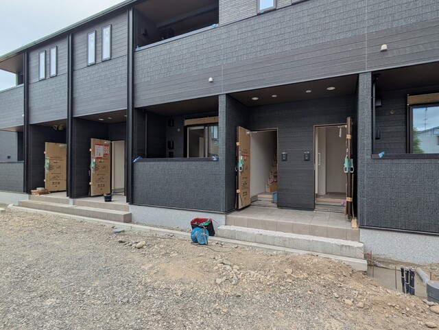 エントランス　建築中