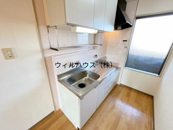 キッチン　２口ガスコンロ設置可！