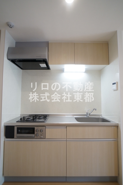 キッチン　お料理好きにはオススメのグリル付２口システムキッチン設置済♪