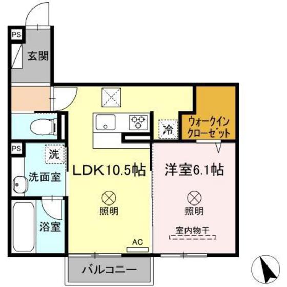 D-room中筋IIの間取り写真