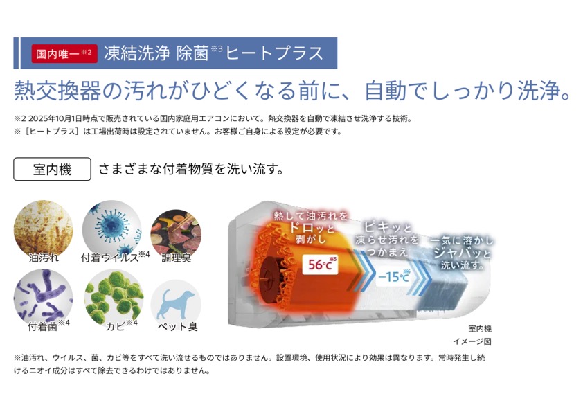 その他設備　お掃除機能付き高性能エアコン