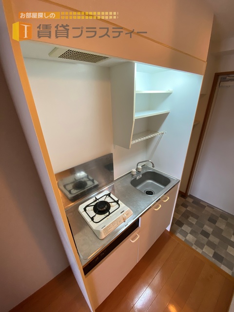 キッチン　ガスコンロ１口のシステムキッチンです。