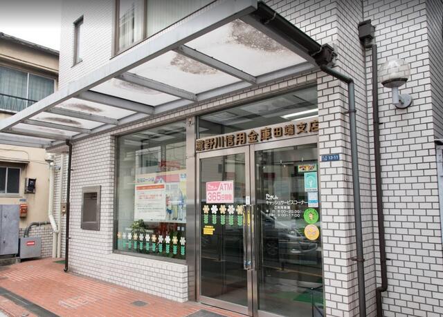 エントランス　瀧野川信用金庫田端支店まで34m