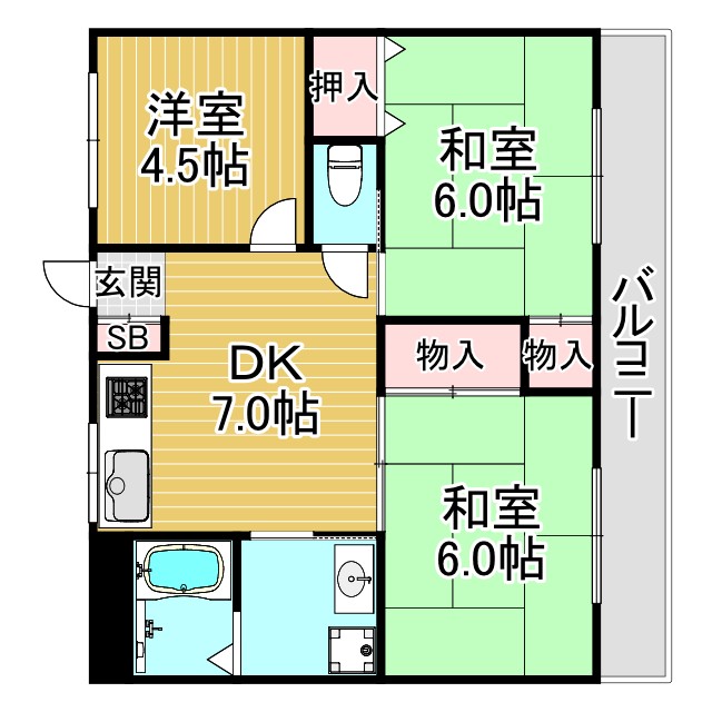 香枦園レジデンスの間取り写真