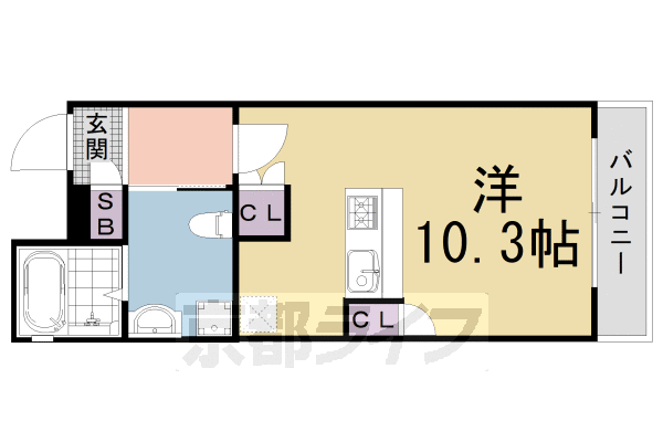 THE GARNET SUITE RESIDENCE 清水五条EASTの間取り写真