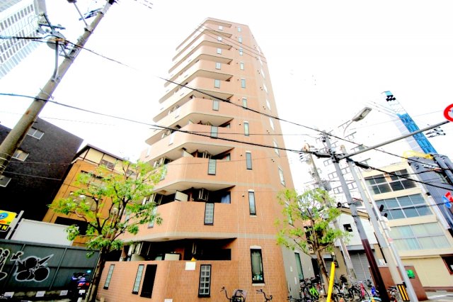 建物外観　プレジール福島　タイル張り
