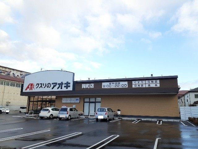 ドラックストア　クスリのアオキ岡町店様（ドラッグストア）まで1000m