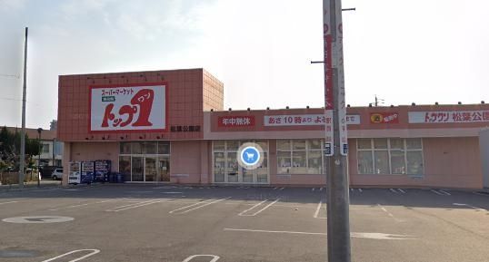 スーパー　トップワン松葉公園店（スーパー）まで600m