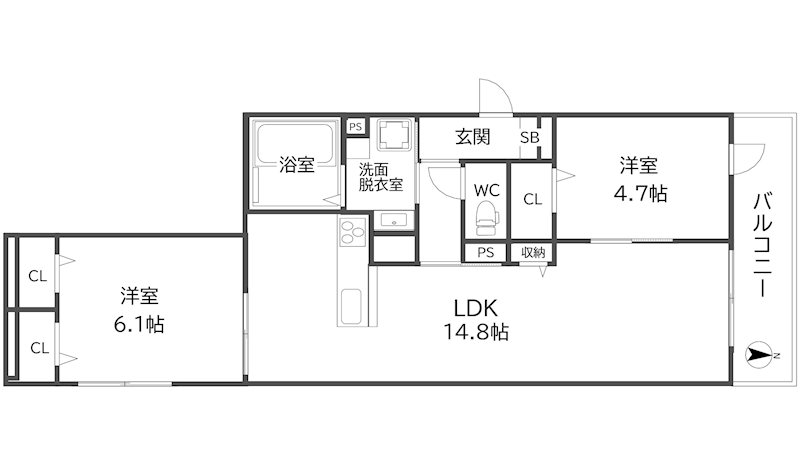 ロイジェント住之江公園の間取り写真