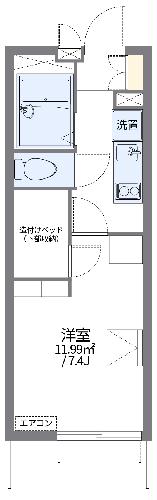 レオパレスHAPPINESSVの間取り写真