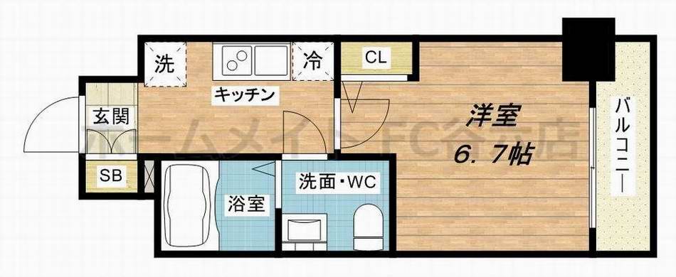 SERENiTE本町refletの間取り写真