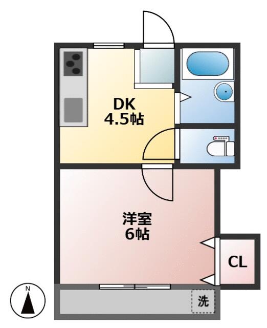 東京メトロ有楽町線 平和台駅 徒歩5分 2階建 築29年の間取り写真