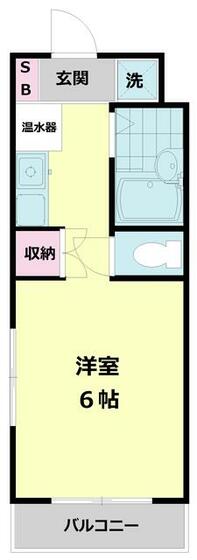 東武伊勢崎線 獨協大学前駅 徒歩6分 3階建 築33年の間取り写真