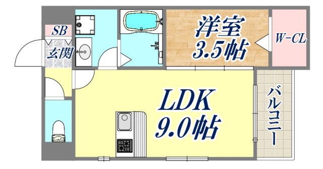 CoLaBo西宮中央の間取り写真