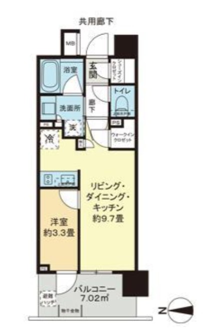 東京メトロ千代田線 北綾瀬駅 徒歩6分 15階建 築3年の間取り写真