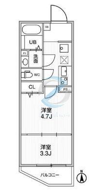 東京メトロ東西線 葛西駅 徒歩5分 5階建 築3年の間取り写真