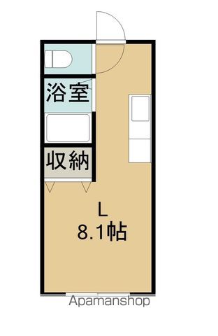 函館市電湯川線 柏木町駅 徒歩7分 3階建 築14年の間取り写真