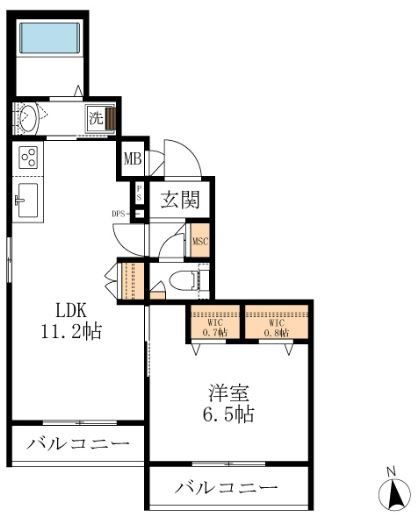 ファーレ東雲の間取り写真