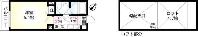 カーサブランカ杉田の間取り写真