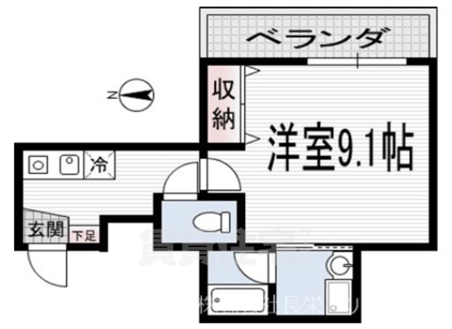地下鉄東西線 東山駅 徒歩7分 5階建 築14年の間取り写真