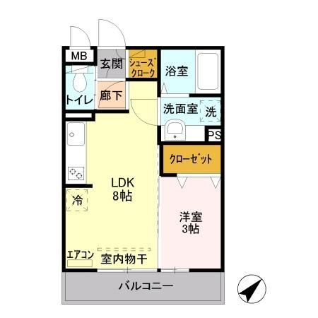 サンボナール新前橋の間取り写真