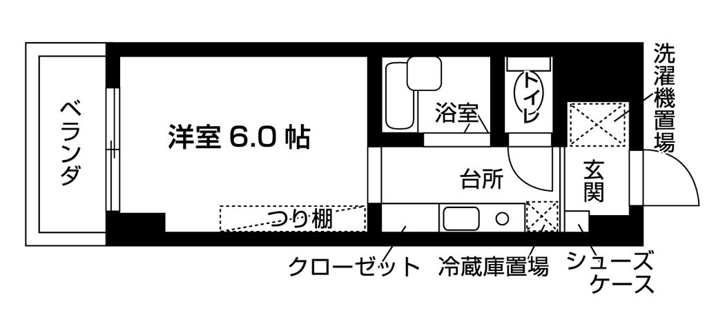スチューデントハイツ前原の間取り写真