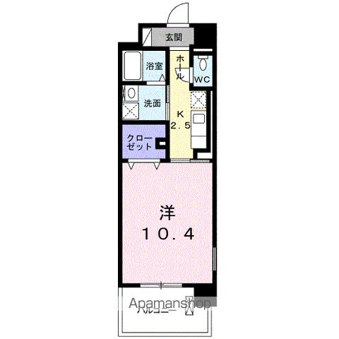 ＪＲ紀勢本線 紀三井寺駅 徒歩14分 6階建 築5年の間取り写真