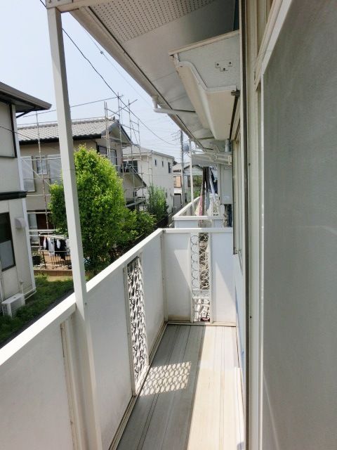 バルコニー　日当たりのいいバルコニーです