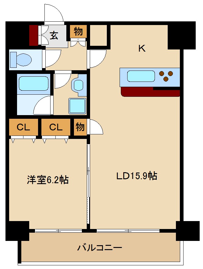 プレサンス新大阪クレスタの間取り