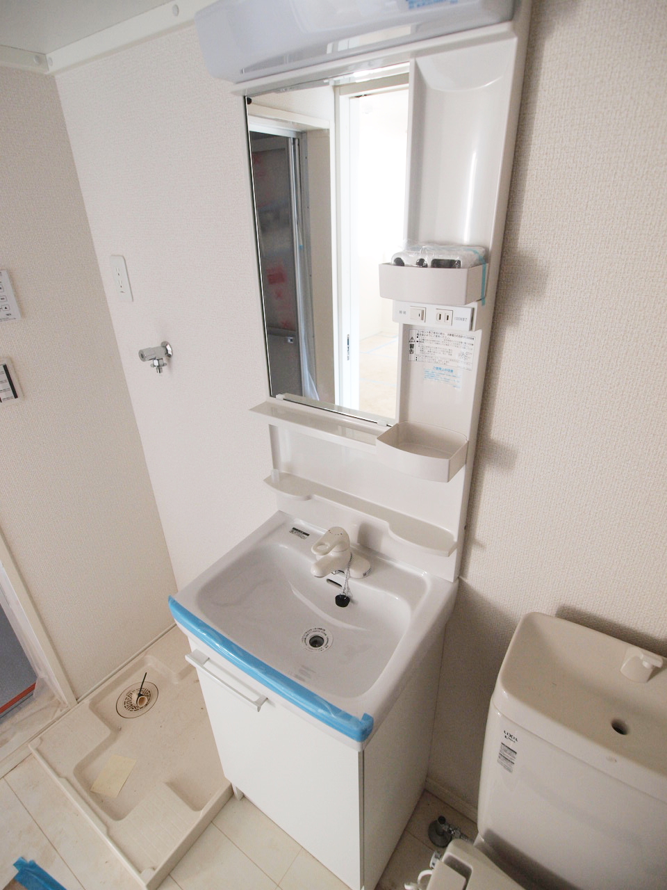 洗面設備　建築時のお写真になります■ご参考までに