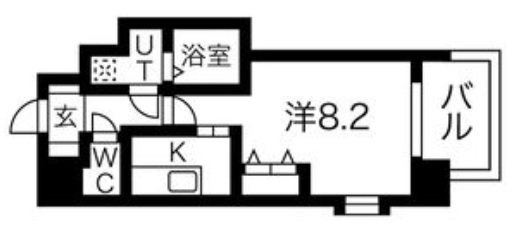 大阪市天王寺区堀越町のマンションの間取り